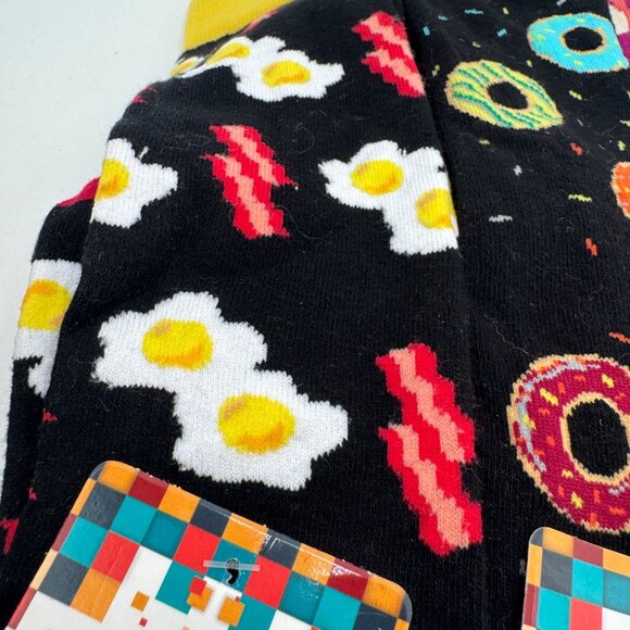 Socks n socks woman’s knee high graphic sushi fatty Cats Donuts bacon and eggs s - Picture 7 of 12